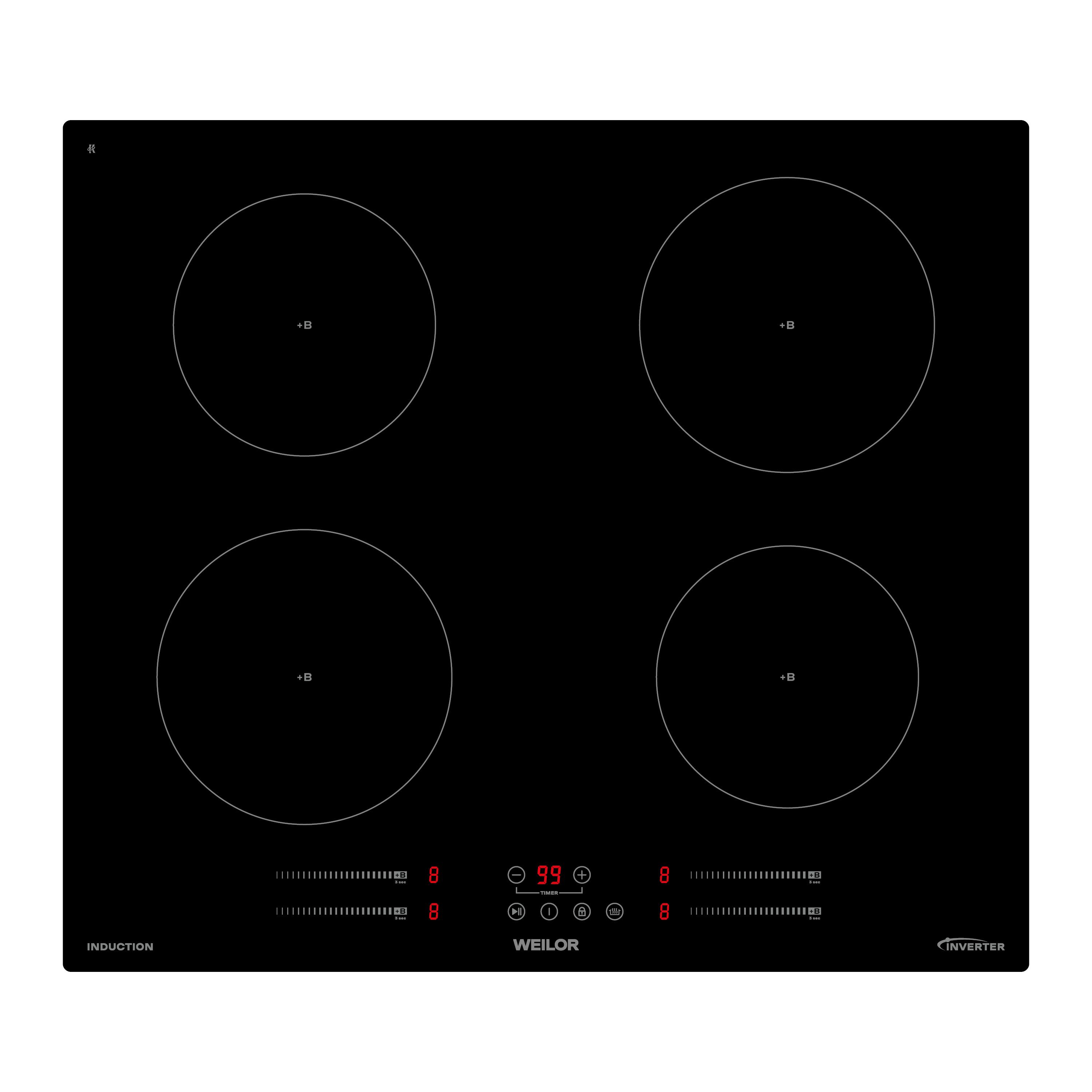 Варильна поверхня індукційна WEILOR WIS 643 BLACK